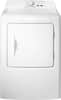 Front. Insignia™ - 6.7 Cu. Ft. Gas Dryer with Sensor Dry - White.