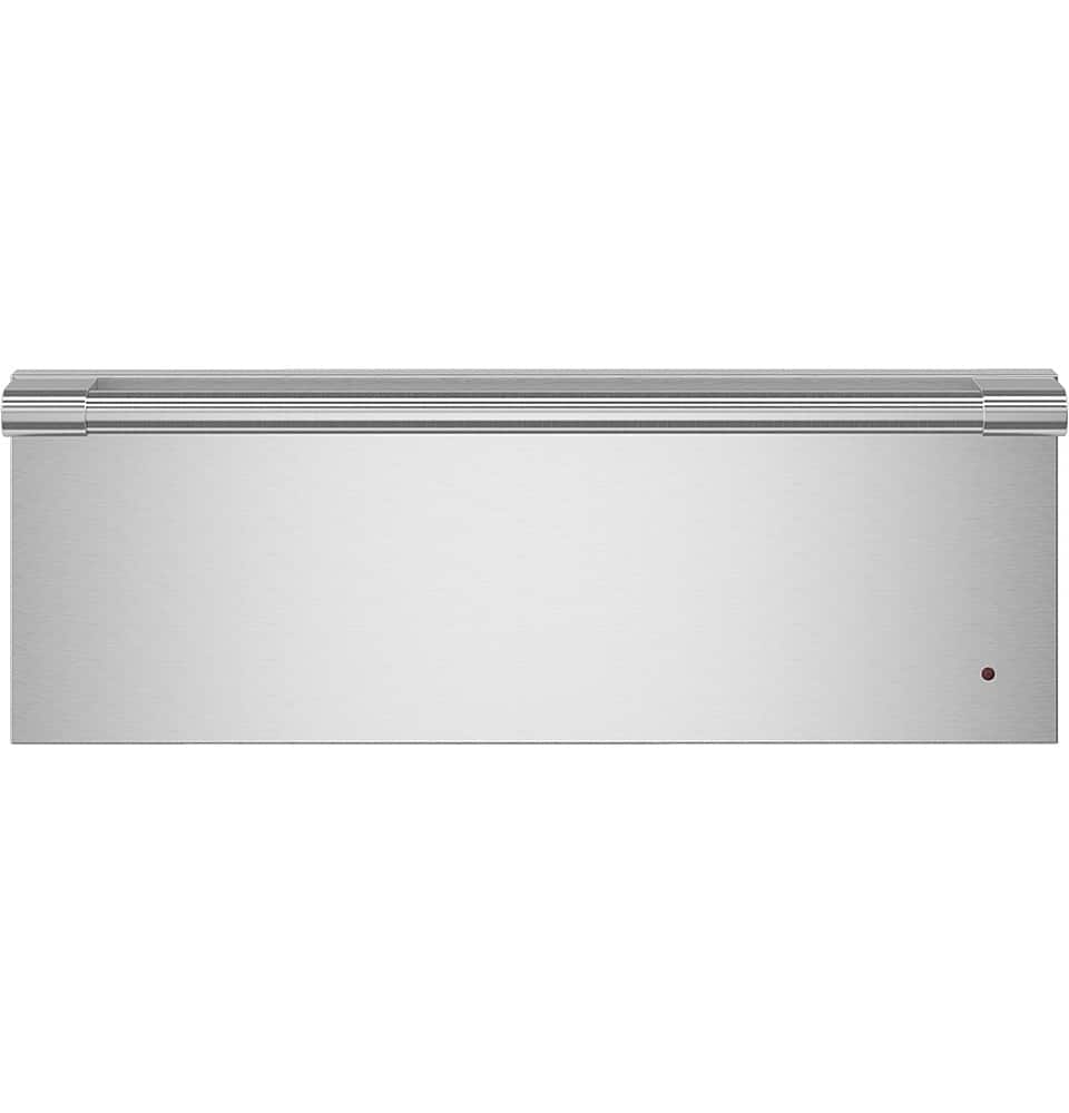 Front. Monogram - Statement Panel for 27" Warming Drawer - Stainless Steel.