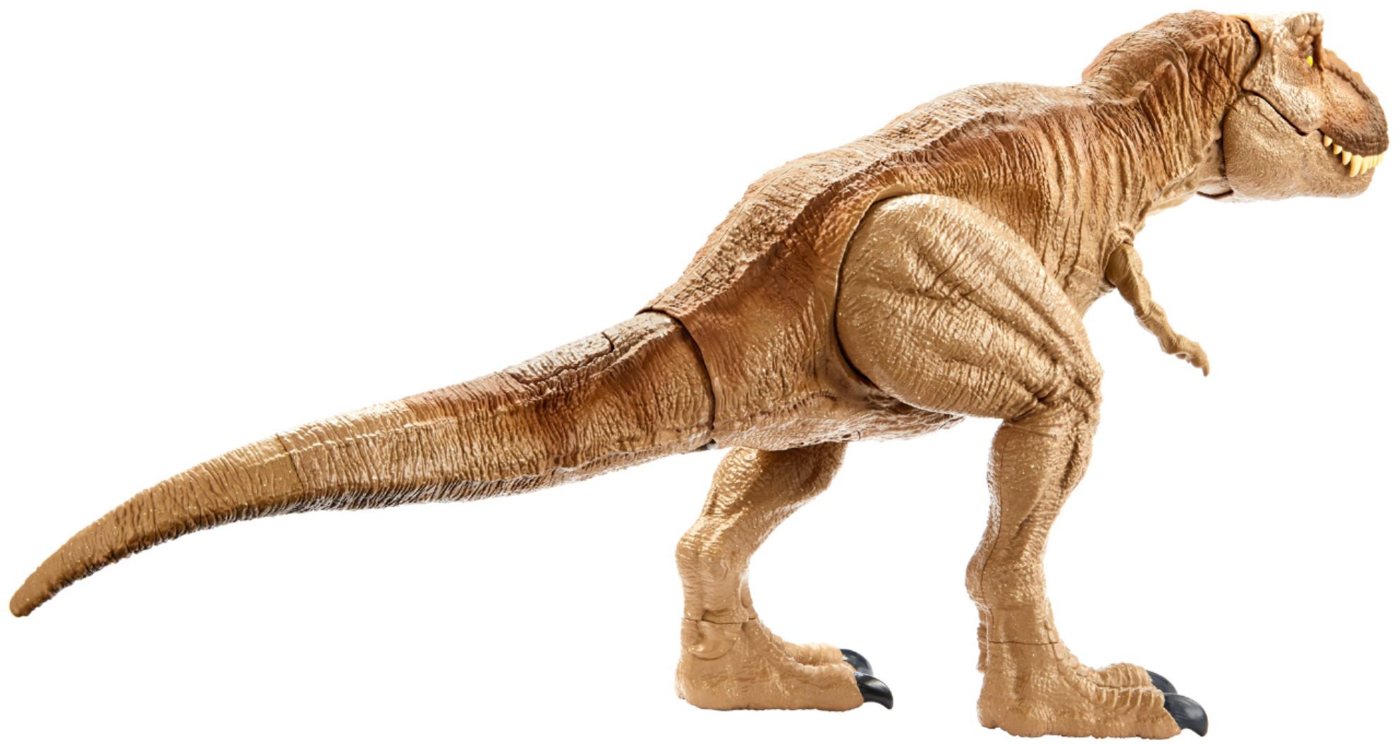 Back View: Jurassic World: Camp Cretaceous Stomp 'n Escape Tyrannosaurus Rex Action Figure, Stomping T-Rex Toy
