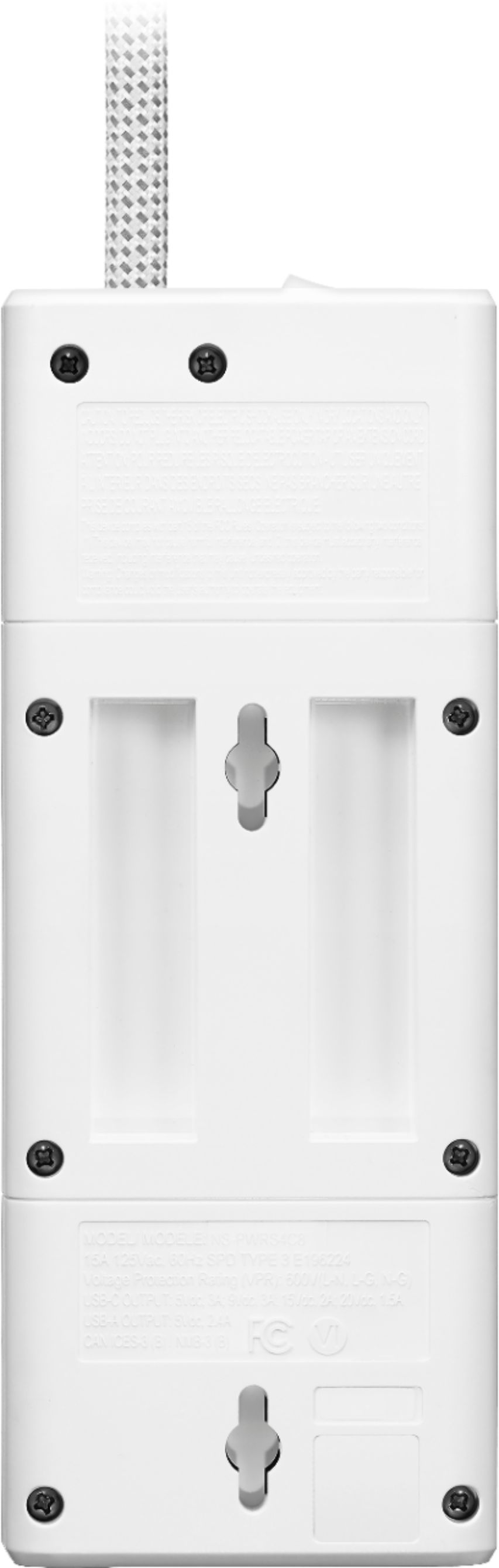 Insignia™ 7 Outlet/2 USB 1200 Joules Surge Protector White NS-PWSU728 -  Best Buy