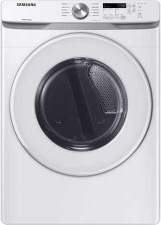 Samsung - 7.5 Cu. Ft. Stackable Electric Dryer with Long Vent Drying - White