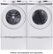 Alt View 12. Samsung - 7.5 Cu. Ft. Stackable Electric Dryer with Long Vent Drying - White.