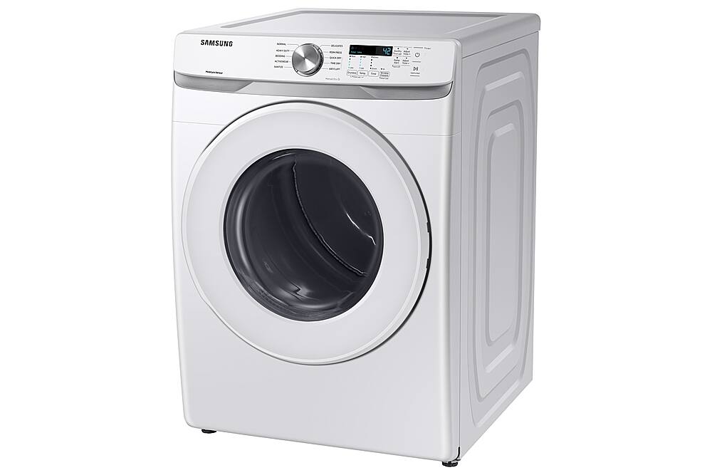 Alt View 19. Samsung - 7.5 Cu. Ft. Stackable Electric Dryer with Long Vent Drying - White.