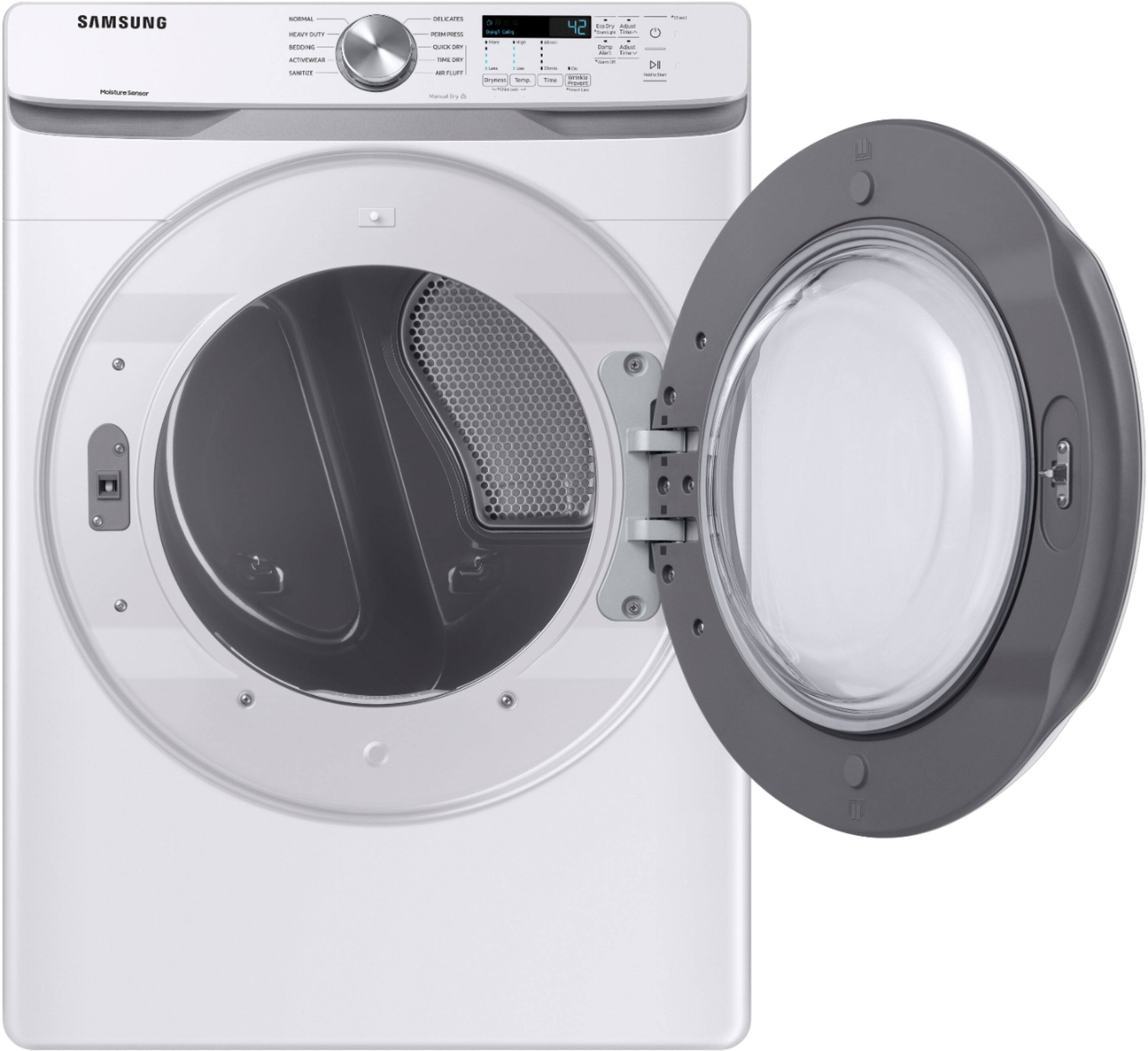 Alt View 17. Samsung - 7.5 Cu. Ft. Stackable Gas Dryer with Long Vent Drying - White.