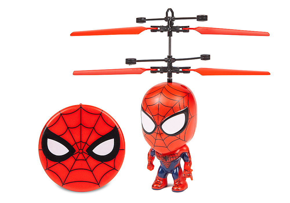 World Tech Toys - Marvel 3.5 Inch Spider-Man Flying Figure IR Helicopter - Multi