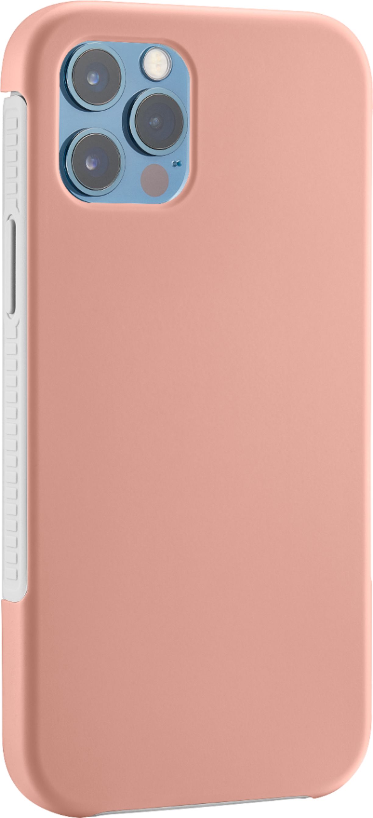 Angle View: Platinum™ - Dual-Layer Protective Phone Case for iPhone® 12 and iPhone® 12 Pro - Pink