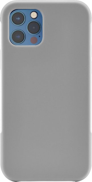 Front Zoom. Platinum™ - Dual-Layer Protective Phone Case for iPhone® 12 and iPhone® 12 Pro - Gray.