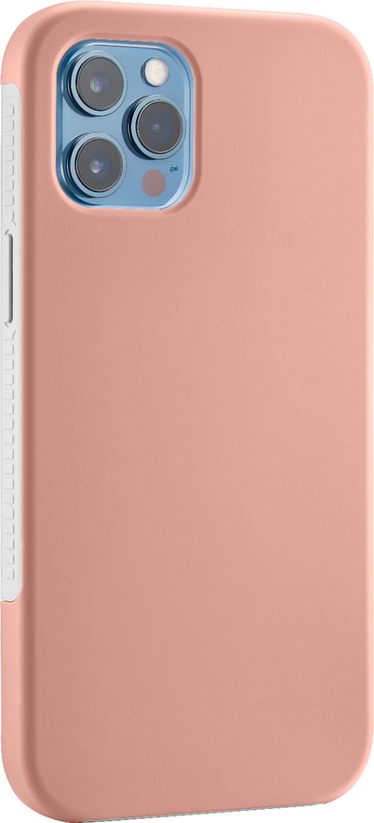 Angle View: Platinum™ - Dual-Layer Protective Phone Case for iPhone® 12 Pro Max - Pink