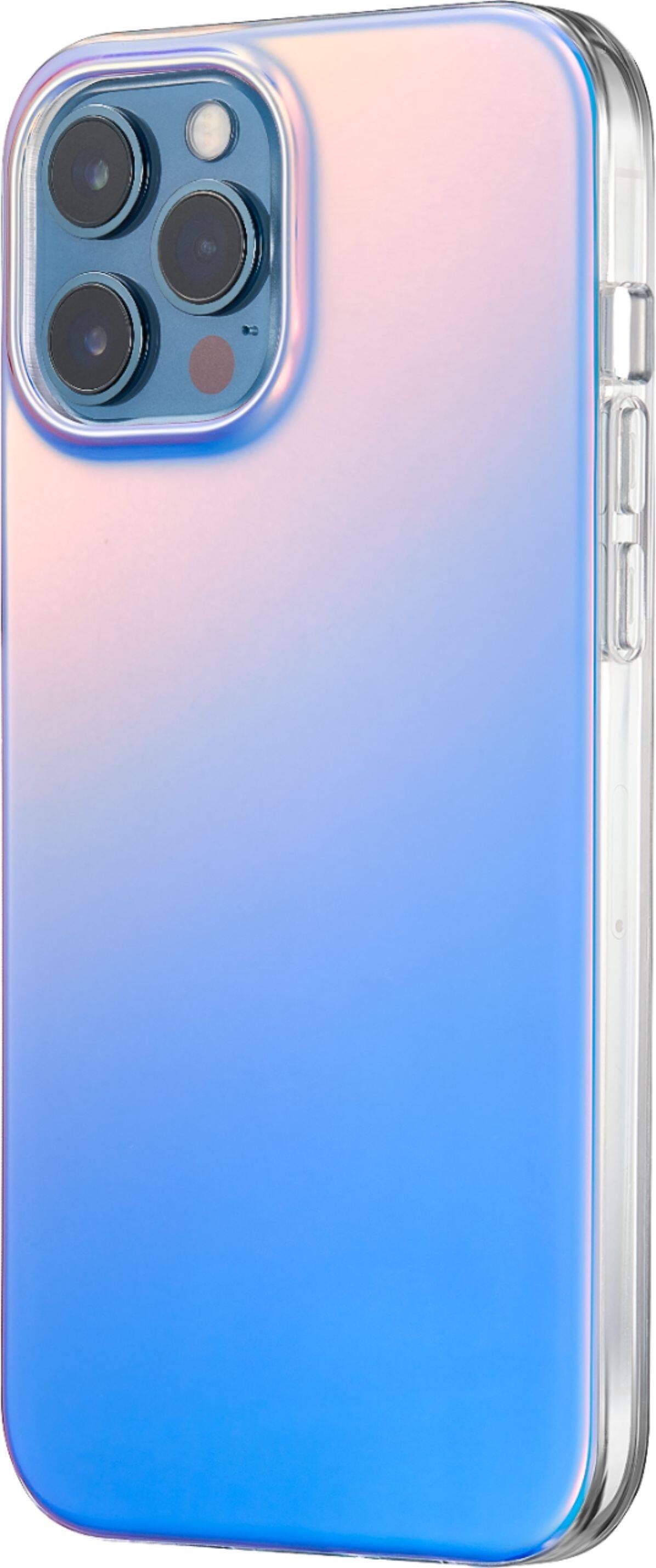 Left. Platinum™ - Hard-Shell Case for Apple iPhone® 12 Pro Max - Reflective.