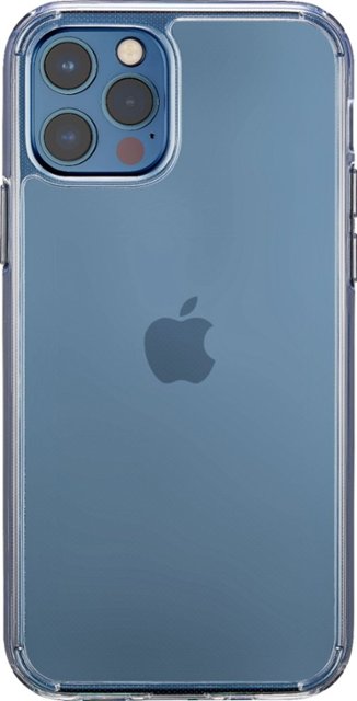 Front Zoom. Insignia™ - Hard-Shell Phone Case for iPhone® 12 and iPhone® 12 Pro - Clear.