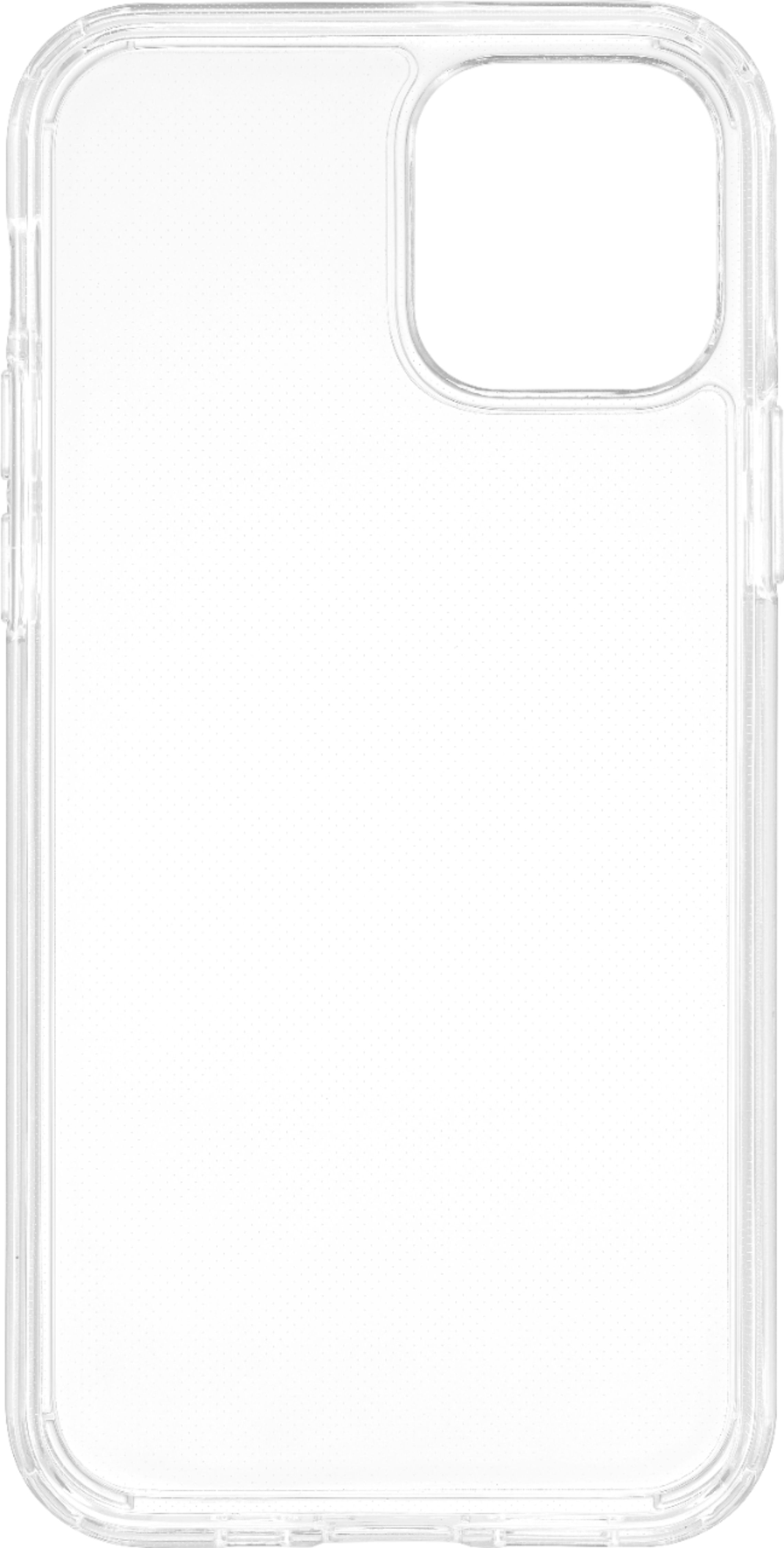 Insignia™ - Hard-Shell Phone Case for iPhone® 12 and iPhone® 12 Pro - Clear