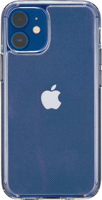 Front Zoom. Insignia™ - Hard-Shell Phone Case for iPhone® 12 mini - Clear.