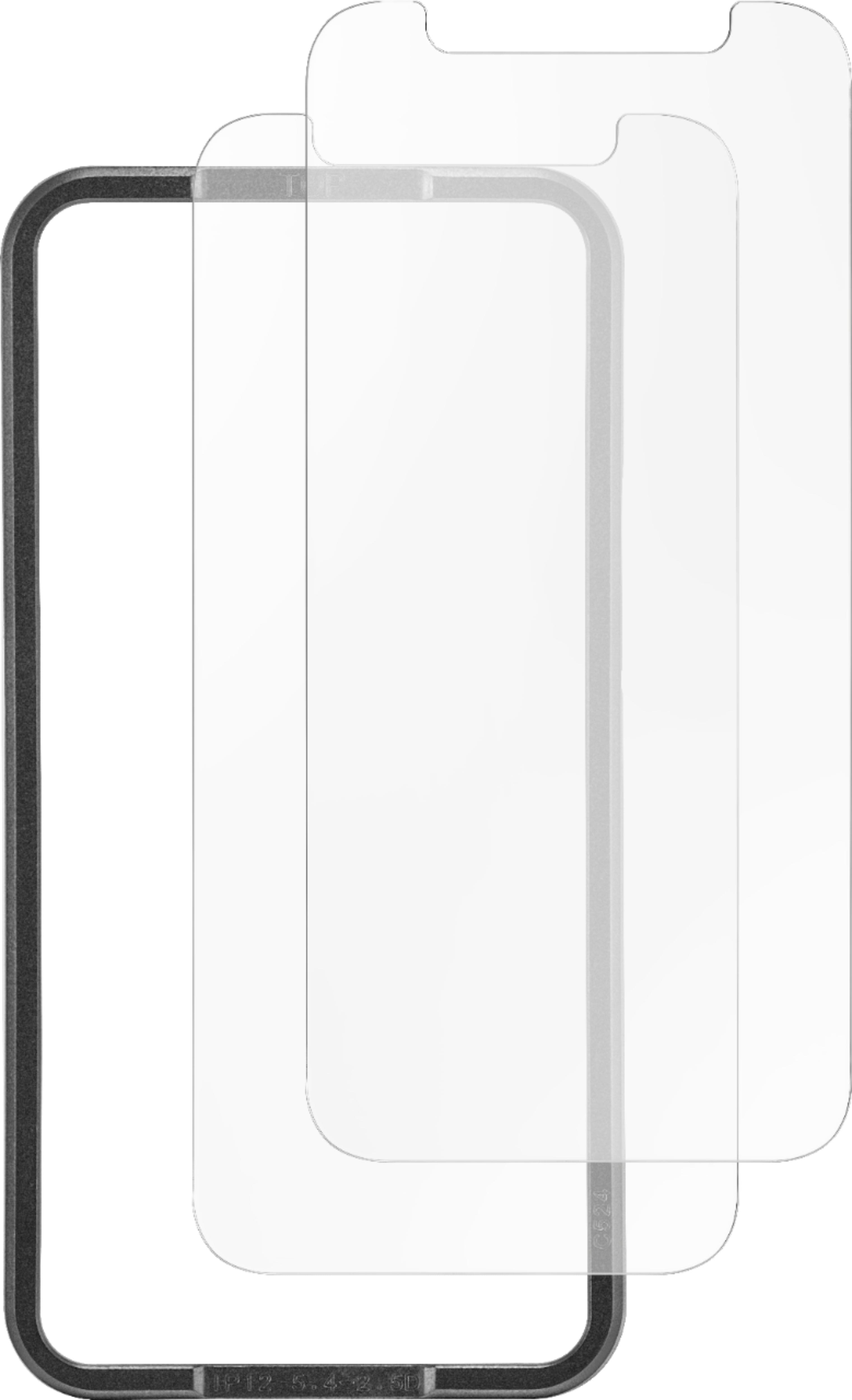 Alt View 11. Insignia™ - Tempered Glass Screen Protector for iPhone® 12 Pro Max (2 Pack) - Clear.