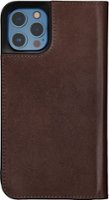 Platinum™ - Genuine Leather Wallet Folio for iPhone® 12 Pro Max - Bourbon - Front_Zoom