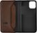 Alt View Zoom 14. Platinum™ - Genuine Leather Wallet Folio for iPhone® 12 Pro Max - Bourbon.