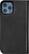Front. Platinum™ - Genuine Leather Wallet Folio for iPhone® 12 Pro Max - Black.