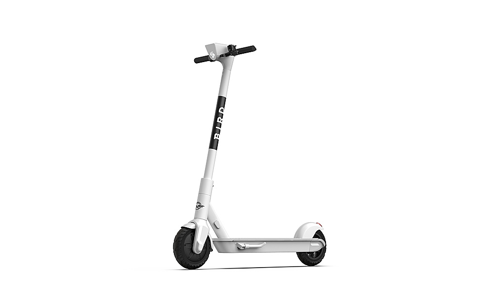 Angle View: Bird - One Electric Scooter w/25 mi Max Operating Range & 18 mph Max Speed & w/built-in GPS Technology - Dove White