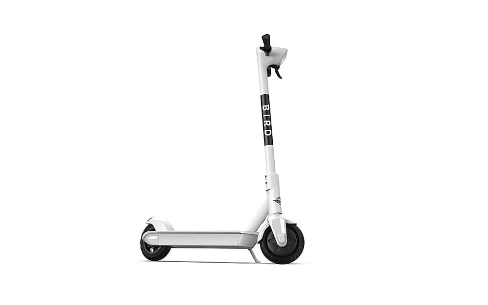 Best Buy: Bird One Electric Scooter w/25 mi Max Operating Range 18 mph Speed & w/built-in GPS Technology White 591W