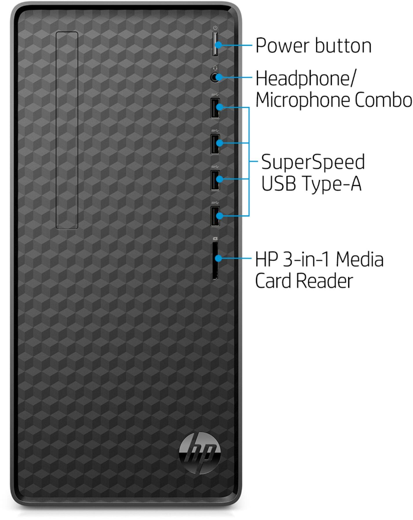 Alt View 13. HP - Desktop - Intel Pentium Gold G6400 - 8GB Memory - 256GB SSD.