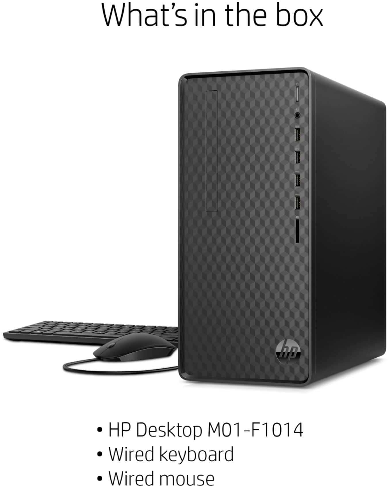 Alt View 15. HP - Desktop - Intel Pentium Gold G6400 - 8GB Memory - 256GB SSD.