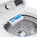 Alt View 11. LG - 4.8 Cu. Ft. High-Efficiency Top Load Washer with 4-Way Agitator - White.