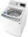 Left. LG - 4.8 Cu. Ft. High-Efficiency Top Load Washer with 4-Way Agitator - White.