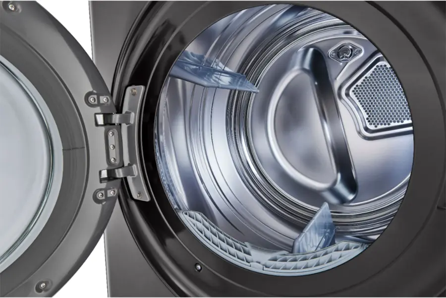 Alt View 20. LG - 4.5 Cu. Ft. HE Smart Front Load Washer and 7.4 Cu. Ft. Electric Dryer WashTower with Steam and Built-In Intelligence - Black Steel.