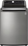 Front. LG - 4.8 Cu. Ft. High-Efficiency Top Load Washer with 4-Way Agitator - Graphite Steel.