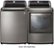 Alt View 15. LG - 4.8 Cu. Ft. High-Efficiency Top Load Washer with 4-Way Agitator - Graphite Steel.