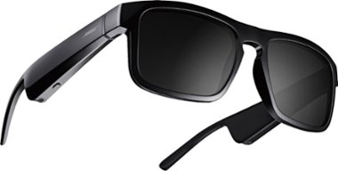 Bose - Frames Tenor — Rectangular Bluetooth Audio Sunglasses - Black - Front_Zoom