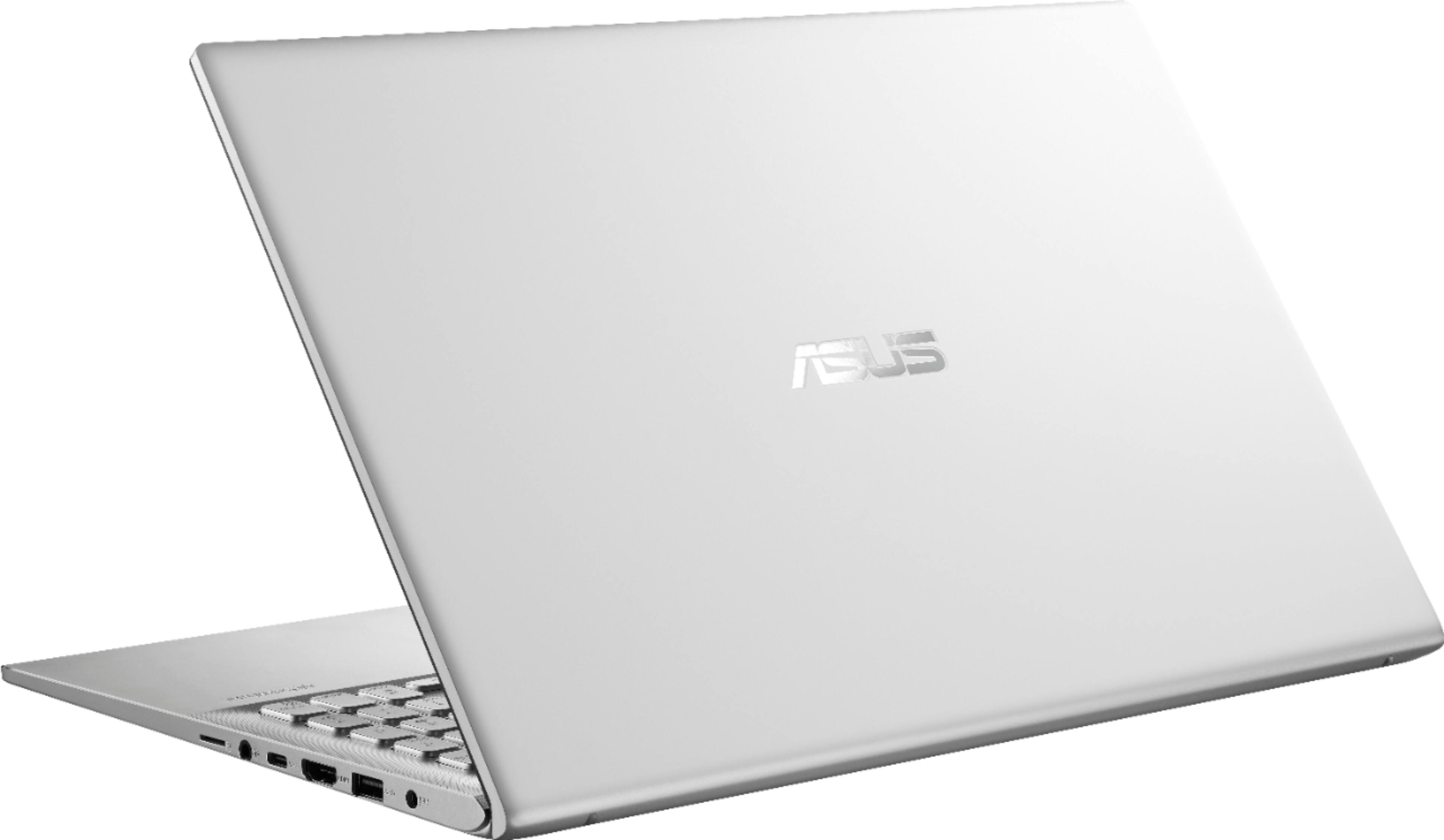 Left. ASUS - Vivobook 15.6" Laptop - AMD Ryzen 5 - 8GB Memory - AMD Radeon Vega 8 - 512GB SSD - Silver.