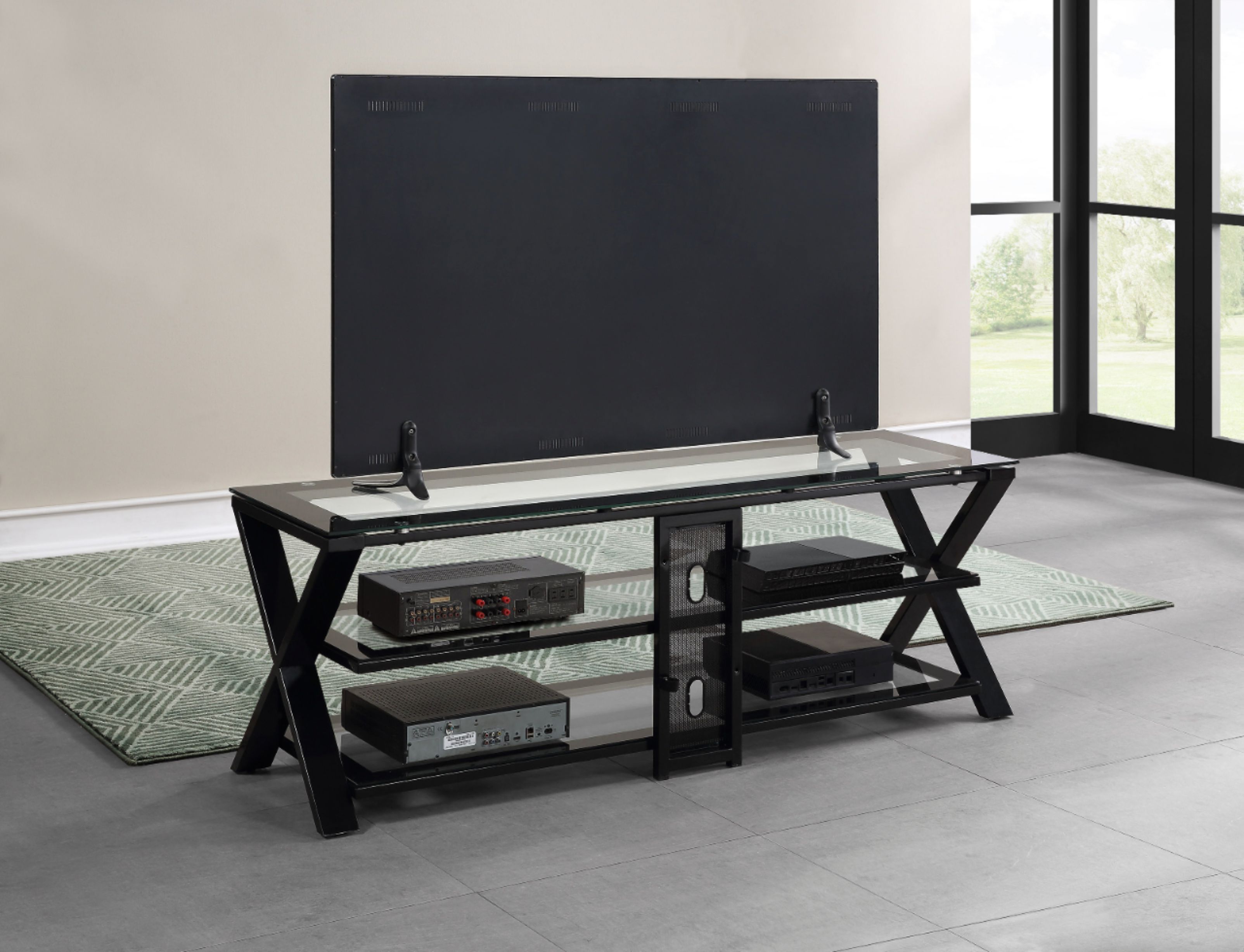 Whalen Furniture 75" TV Console For Most Flat Panel TVs Up ...