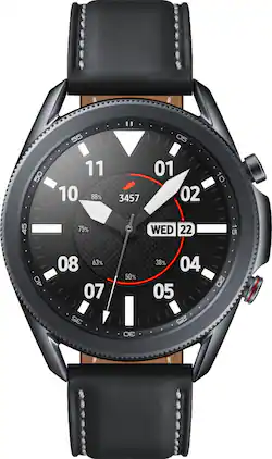 Samsung - Galaxy Watch3 Smartwatch 45mm Stainless LTE - Mystic Black - (2020)