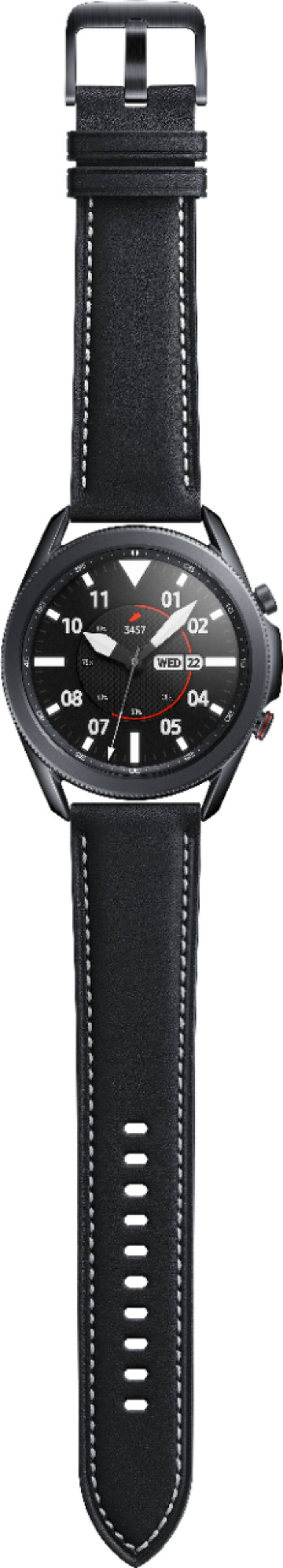 Alt View 15. Samsung - Galaxy Watch3 Smartwatch 45mm Stainless LTE - Mystic Black.