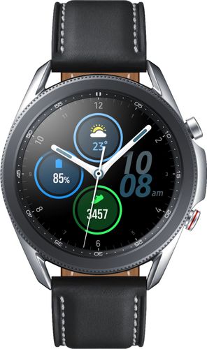 Samsung - Galaxy Watch3 Smartwatch 45mm Stainless LTE - Mystic Silver