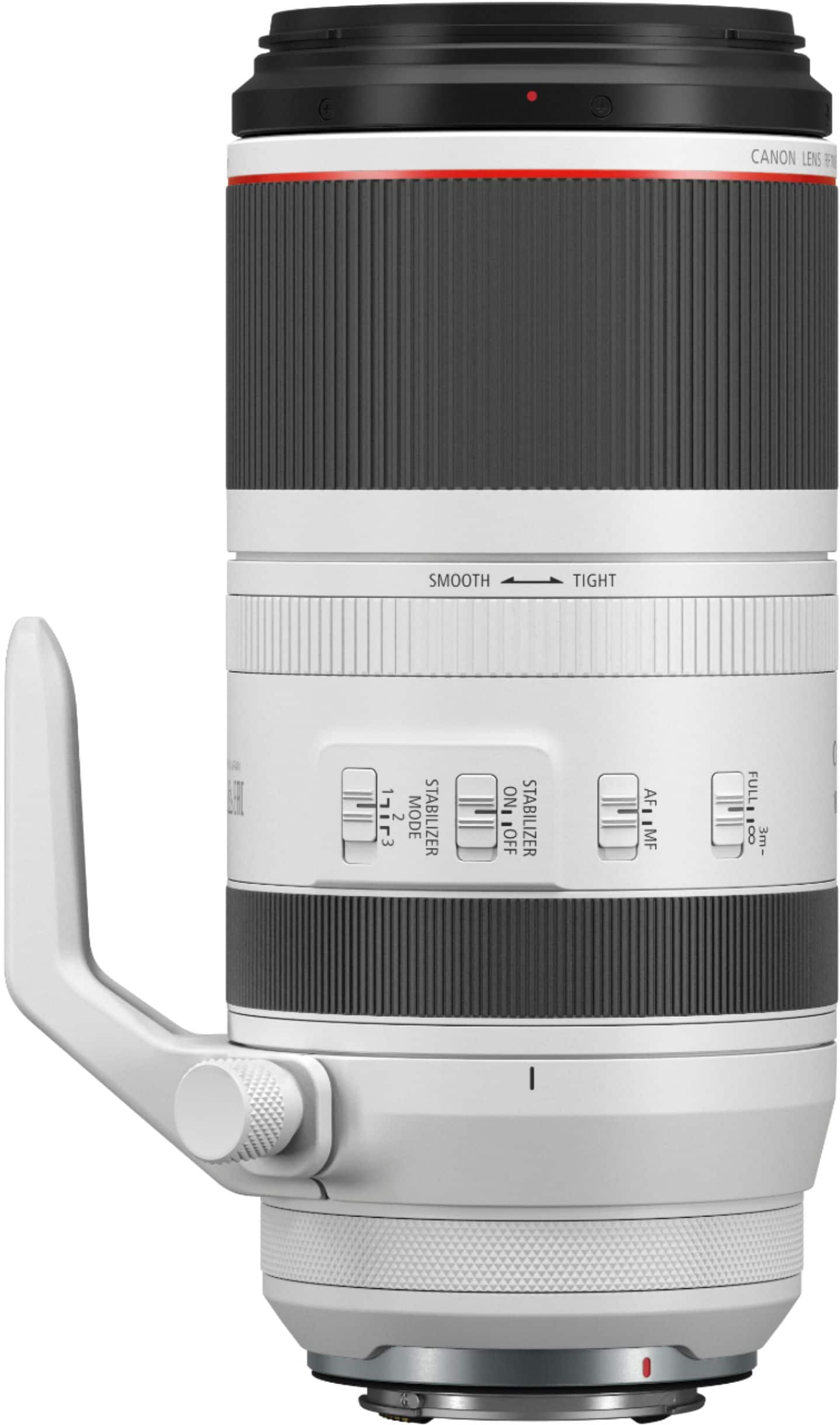 Back. Canon - RF100-500mm F4.5-7.1 L IS USM Telephoto Zoom Lens for EOS R-Series Cameras - White.