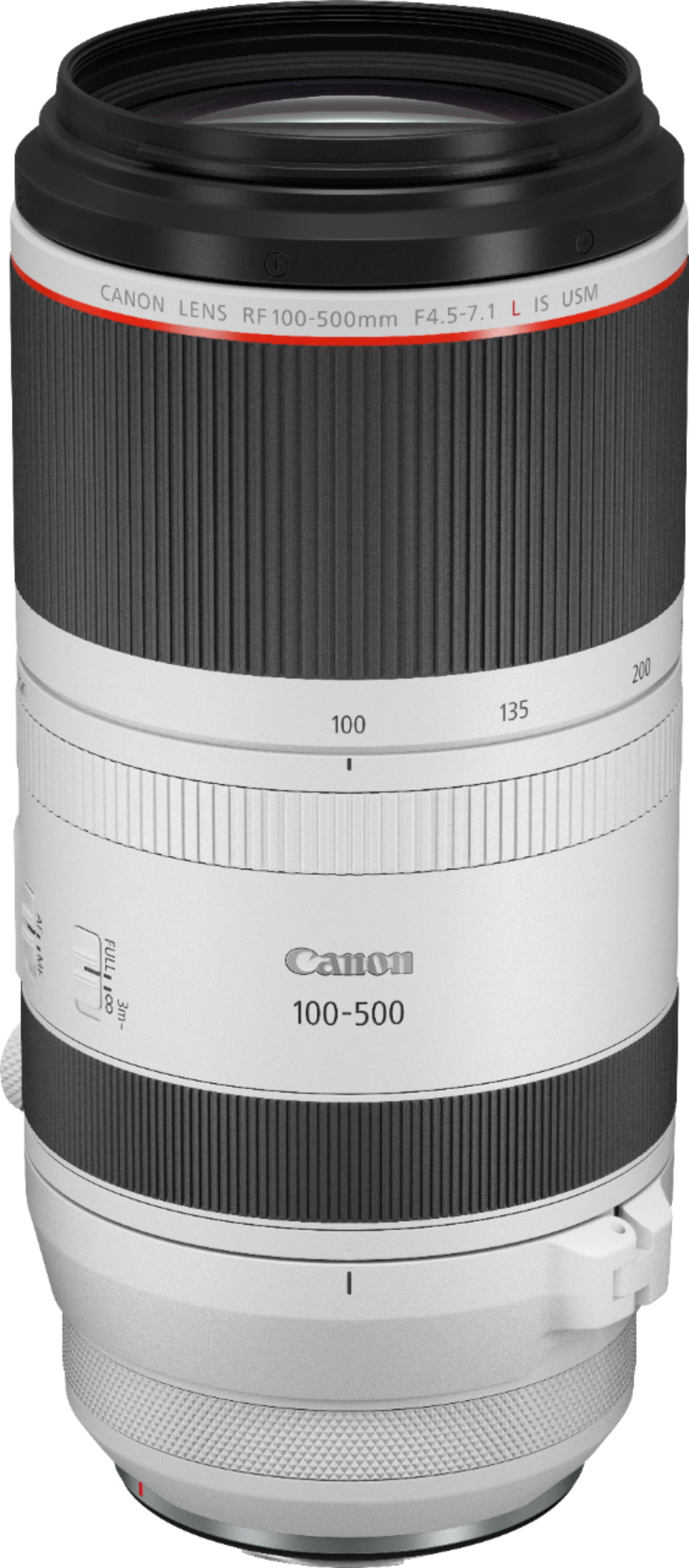 Canon RF100-500mm F4.5-7.1 L IS USM Telephoto Zoom Lens for EOS R-Series  Cameras White 4112C002 - Best Buy