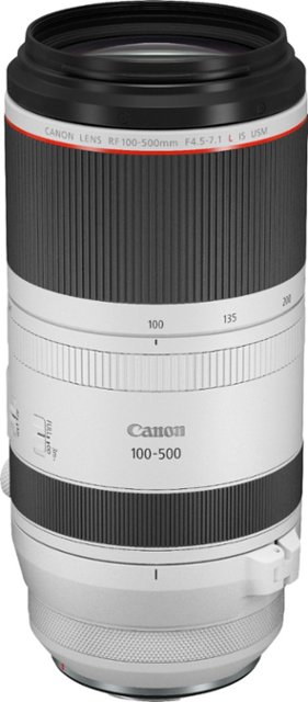 Miniatura Sacrificio Tradicion Canon RF 100-500mm f/4.5-7.1 L IS USM Telephoto Zoom Lens White 4112C002 -  Best Buy