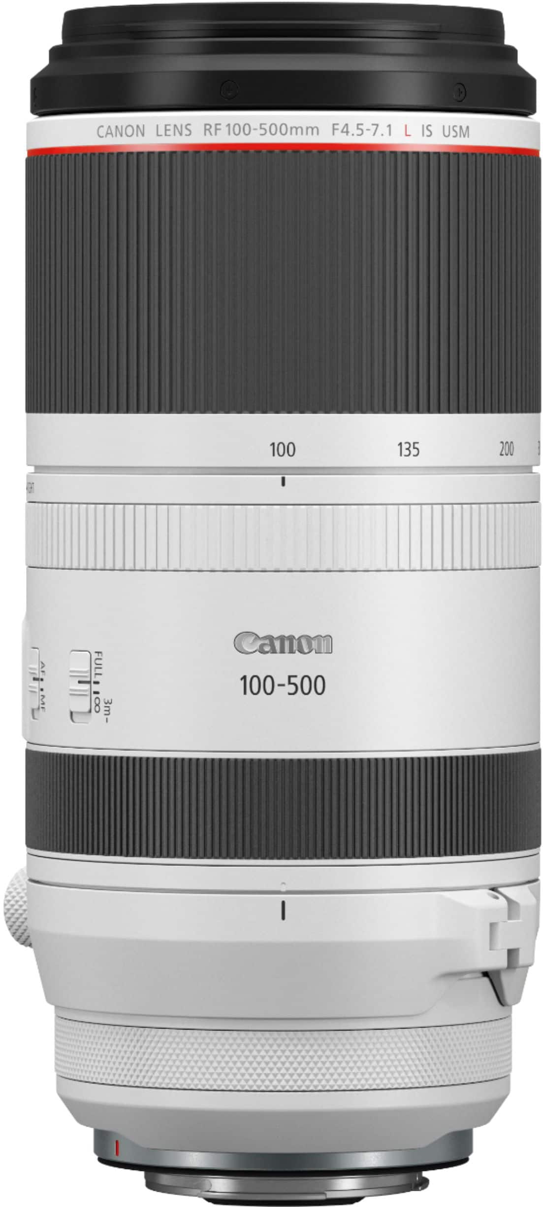 Alt View 11. Canon - RF100-500mm F4.5-7.1 L IS USM Telephoto Zoom Lens for EOS R-Series Cameras - White.