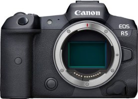 Canon - EOS R5 Mirrorless Camera (Body Only) - Black - Front_Zoom
