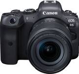 Canon - EOS R6 Mirrorless Camera with RF 24-105mm f/4-7.1 IS STM Lens - Black