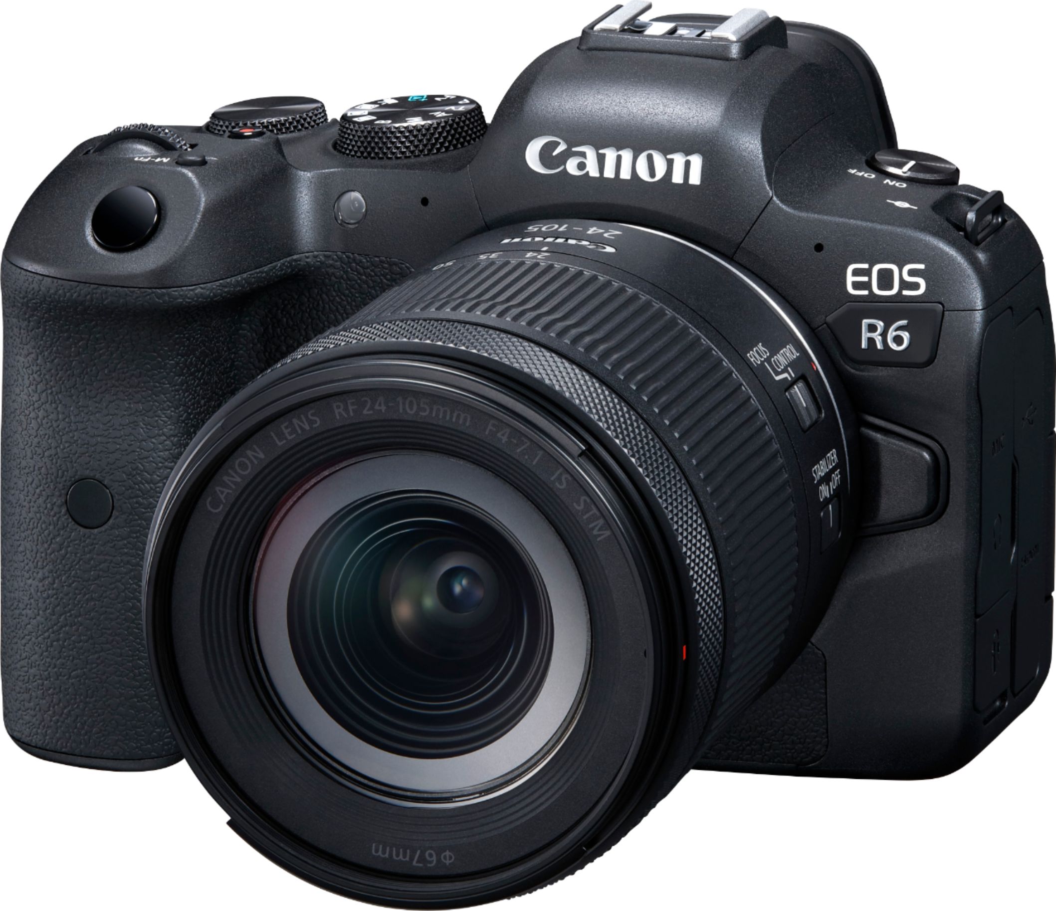 Bezienswaardigheden bekijken Mart kaart Canon EOS R6 Mirrorless Camera with RF 24-105mm f/4-7.1 IS STM Lens Black  4082C022 - Best Buy