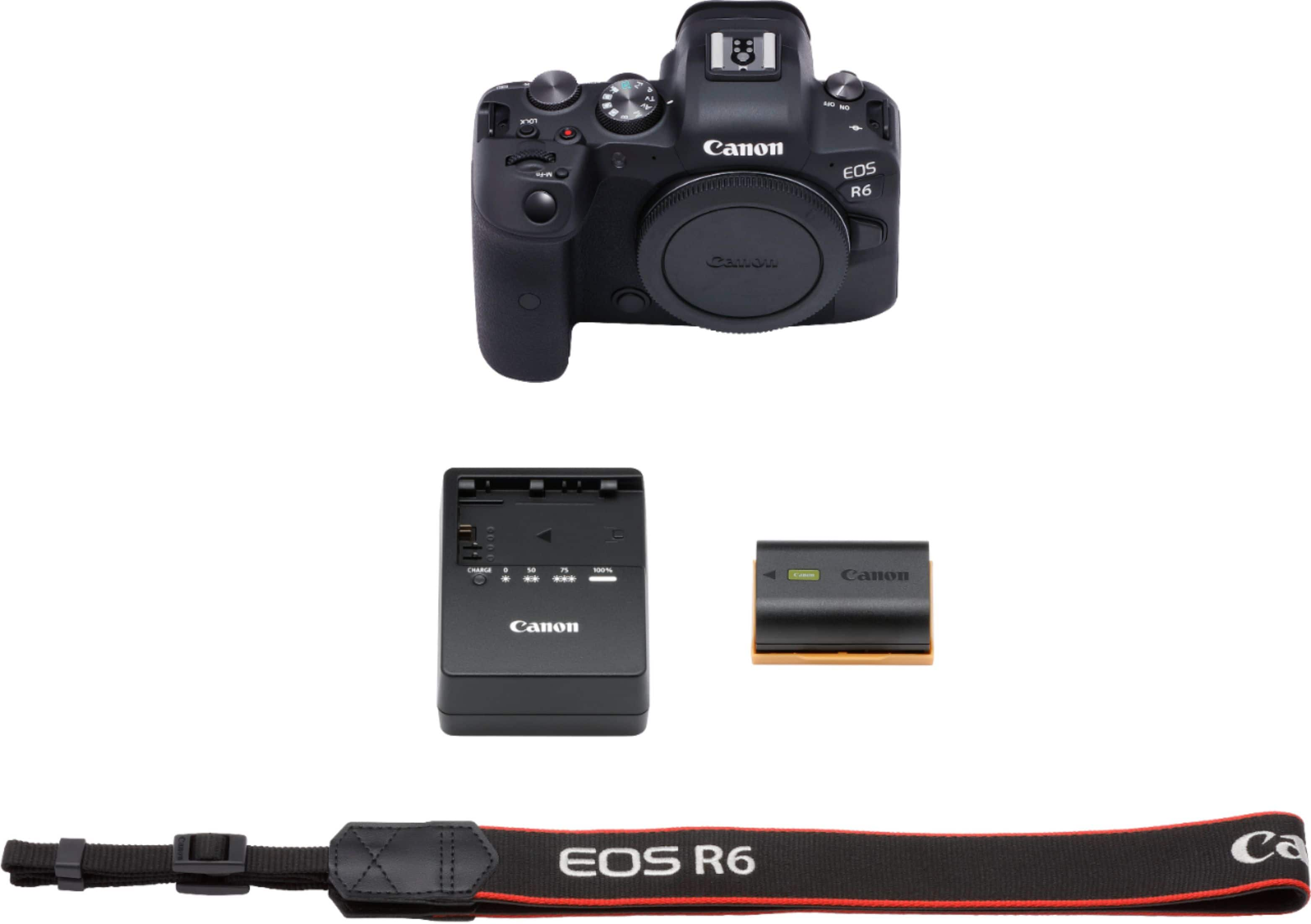 Canon EOS R6 20.1 Megapixel Mirrorless Camera with Lens, 0.94