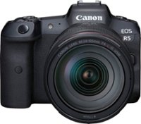 Canon - EOS R5 Mirrorless Camera with RF 24-105mm f/4L IS USM Lens - Black - Front_Zoom