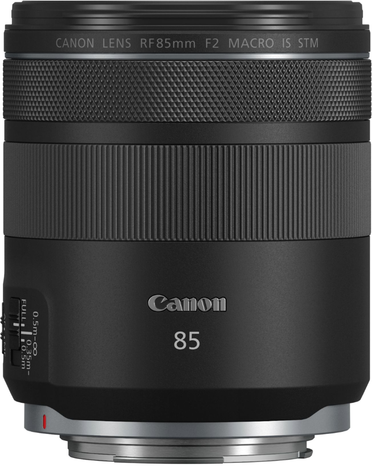 Back View: Canon - ET-73C Lens Hood for RF 100mm f/2.8 L MACRO IS USM Lens - Black