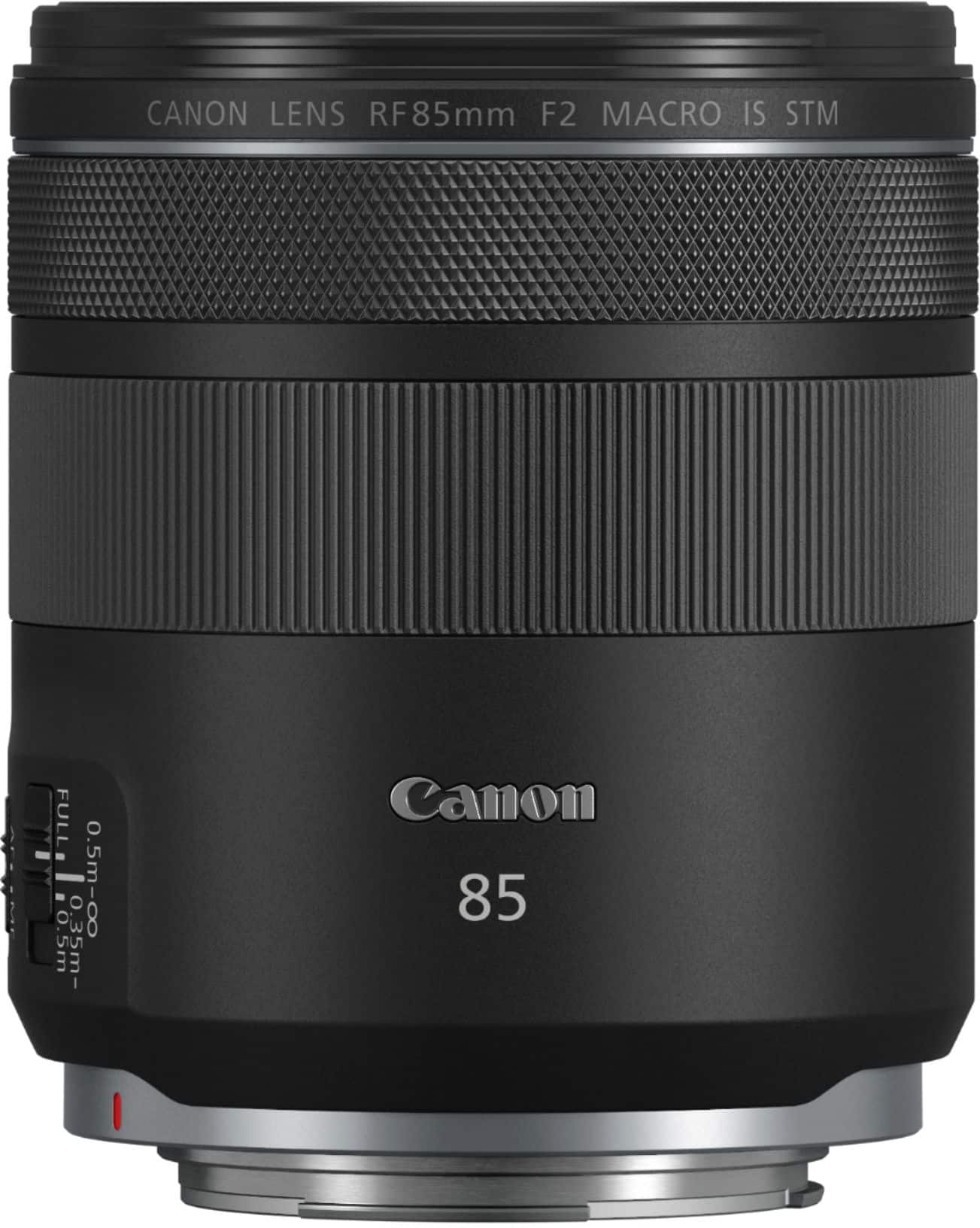 Back. Canon - RF85mm F2 Macro IS STM Medium Telephoto Lensfor EOS R-Series Cameras - Black.