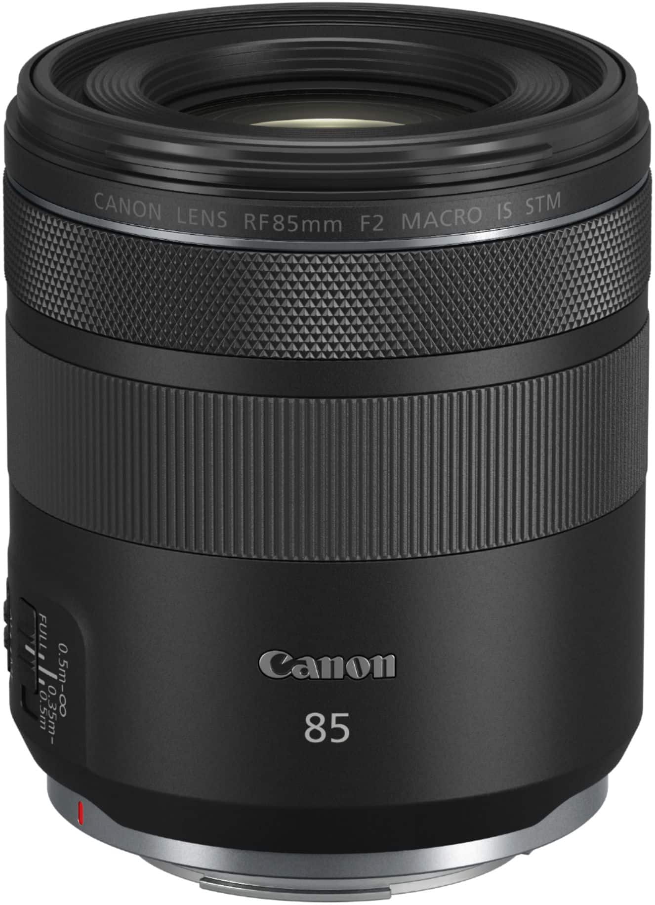 Alt View 1. Canon - RF85mm F2 Macro IS STM Medium Telephoto Lensfor EOS R-Series Cameras - Black.