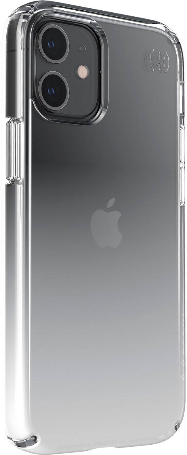 Left. Speck - Presidio Perfect-Clear Ombre Case for Apple® iPhone® 12 Mini - Atmosphere Fade.