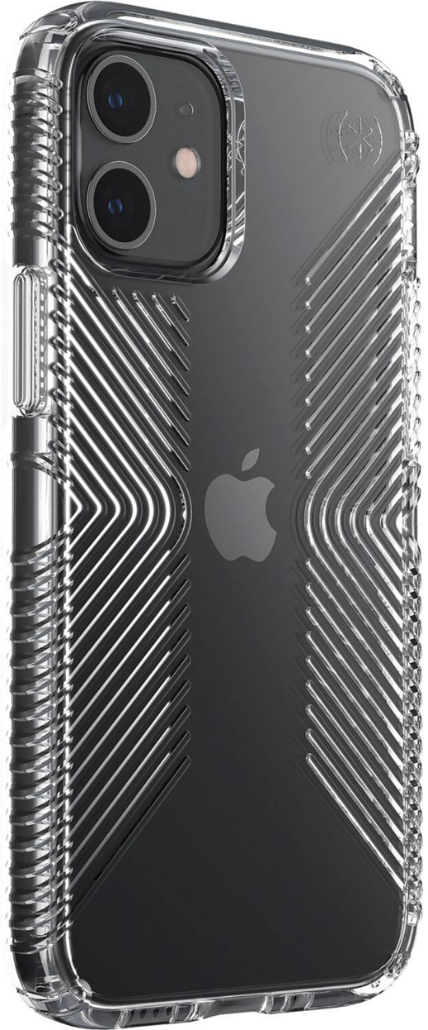 Alt View 1. Speck - Presidio Perfect-Clear Grip Case for Apple® iPhone® 12 Mini - Clear.