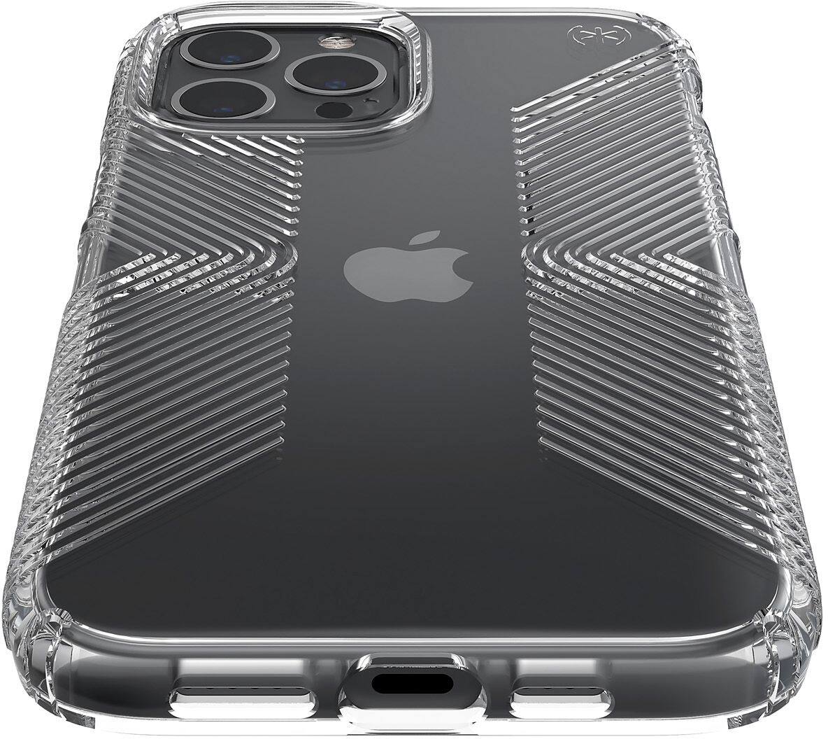 Alt View 3. Speck - Presidio Perfect-Clear Grip Case for Apple® iPhone® 12 Pro Max - Clear.